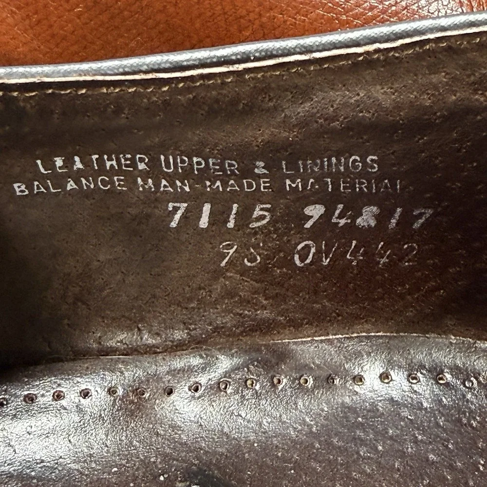 Stuart‎ McGuire Oxfords Dress Shoes Mens 9S Made in USA Chestnut Leather Career